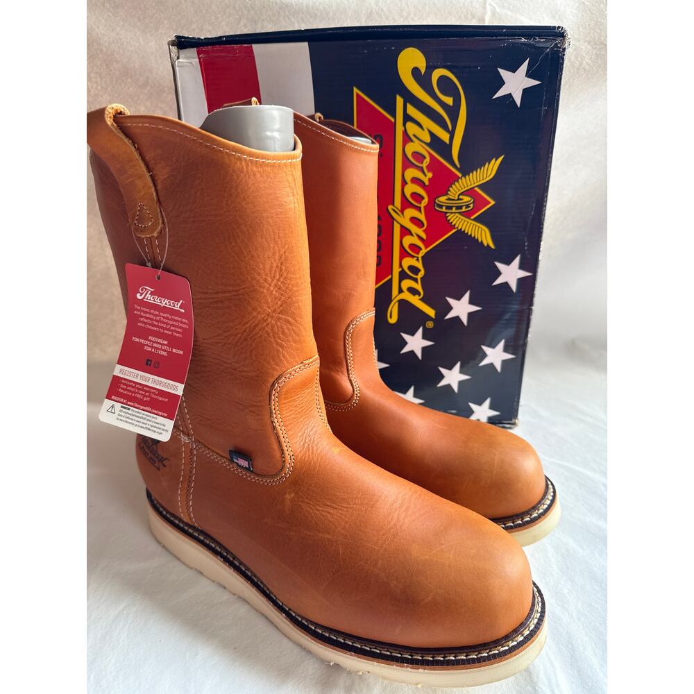 Thorogood Work Boots 11" Wellington Men's 10.5D Steel Toe, EH Leather 804-4205